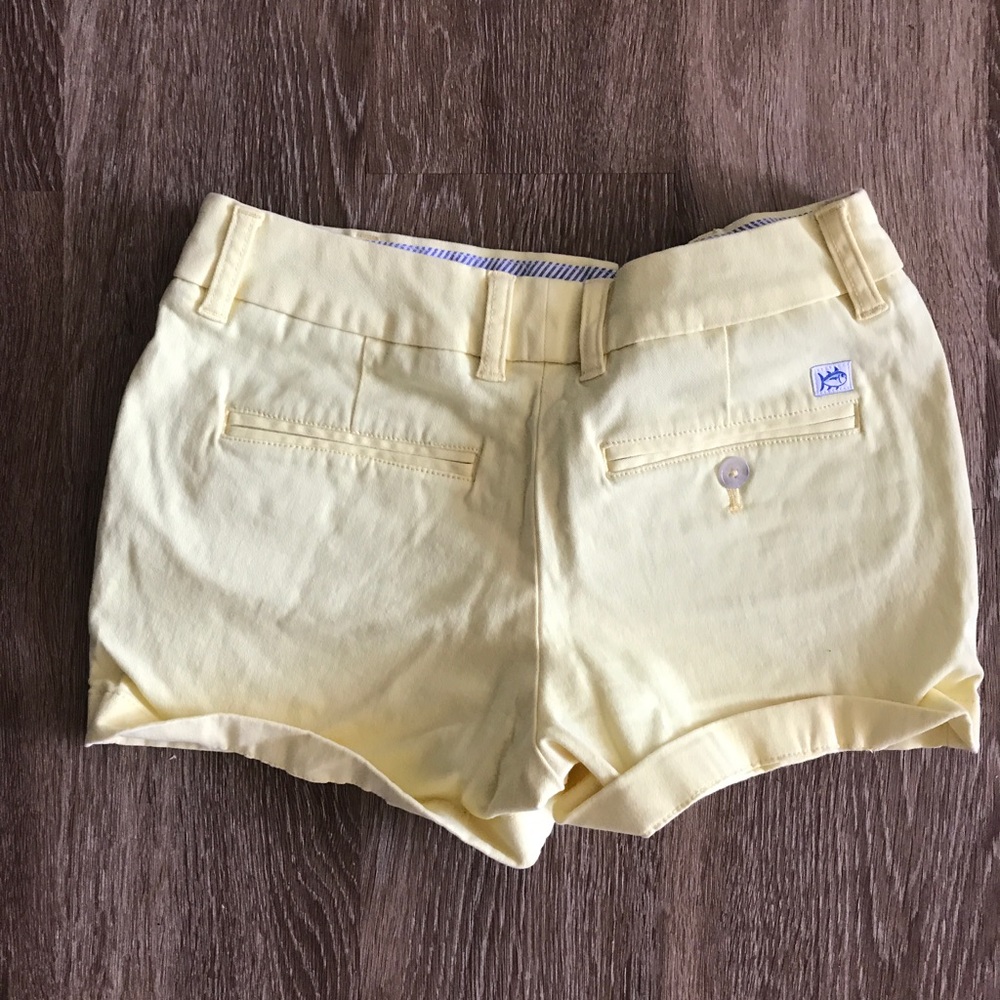 Southern tide yellow shorts
